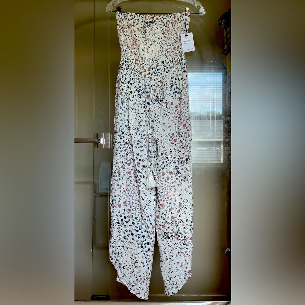Strapless jumpsuit. New with tags!